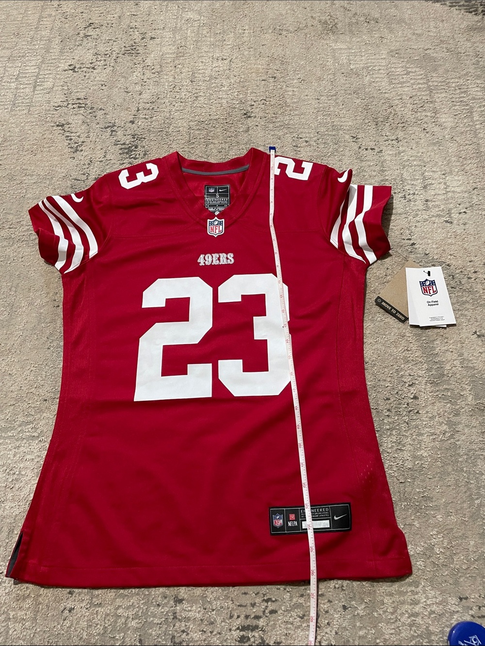 WOW! NWTs Authentic Nike Women’s San Francisco 49ers #23 Red Football Jersey - Picture 12 of 12
